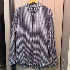 Men's Blue Checkered Shirt